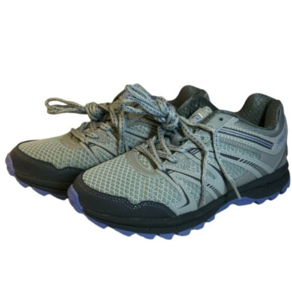 Fila Trail Running Shoes Womens Sneakers 7 Gray Blue Athletic Outdoor
